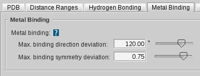 Chemical feature metal binding