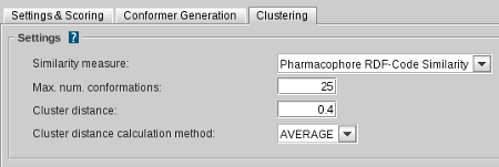 Clustering settings